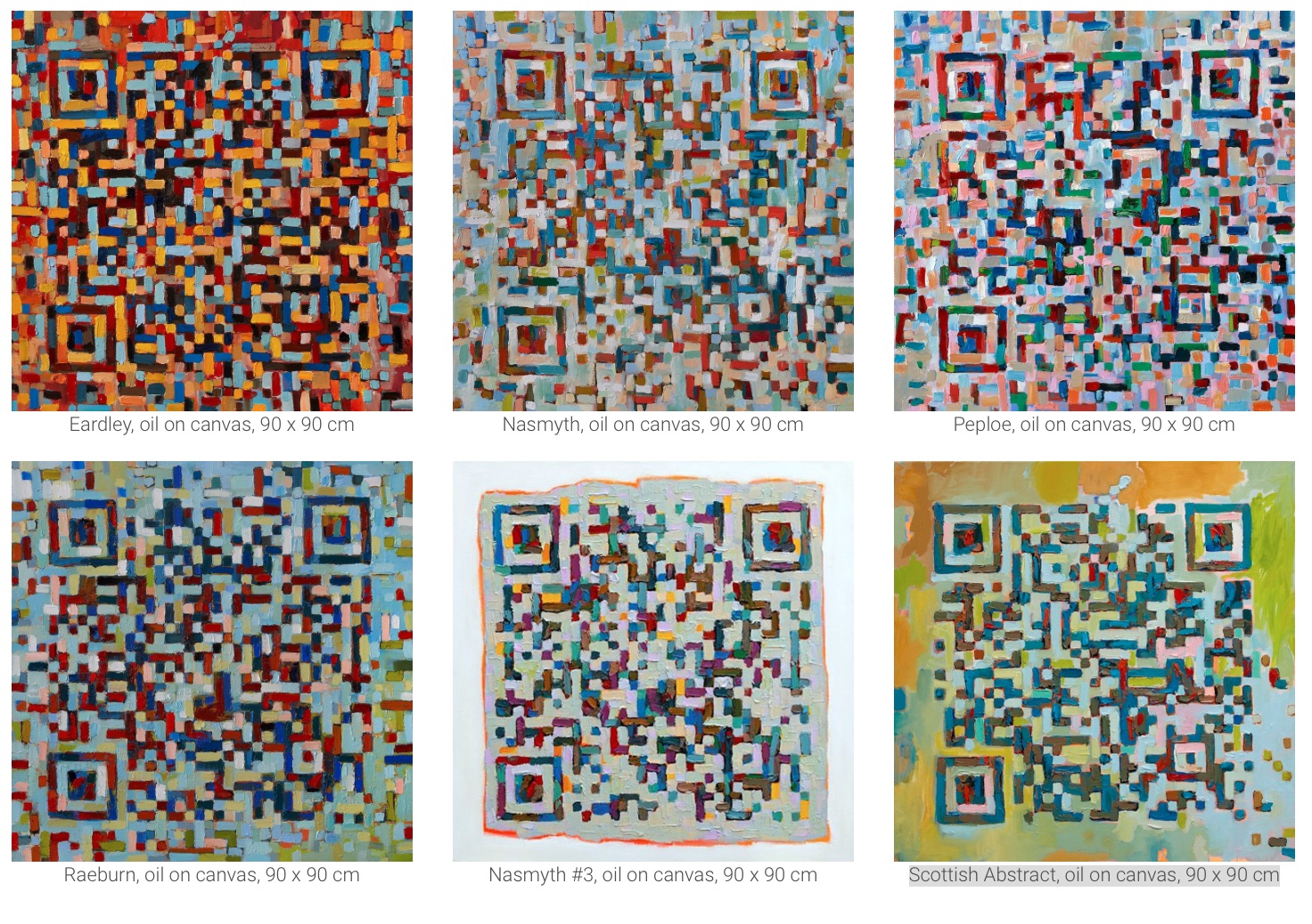 QR Code Paintings trevorjonesart